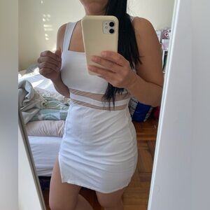 FASHION NOVA White Sleeveless Mini Dress - Size M